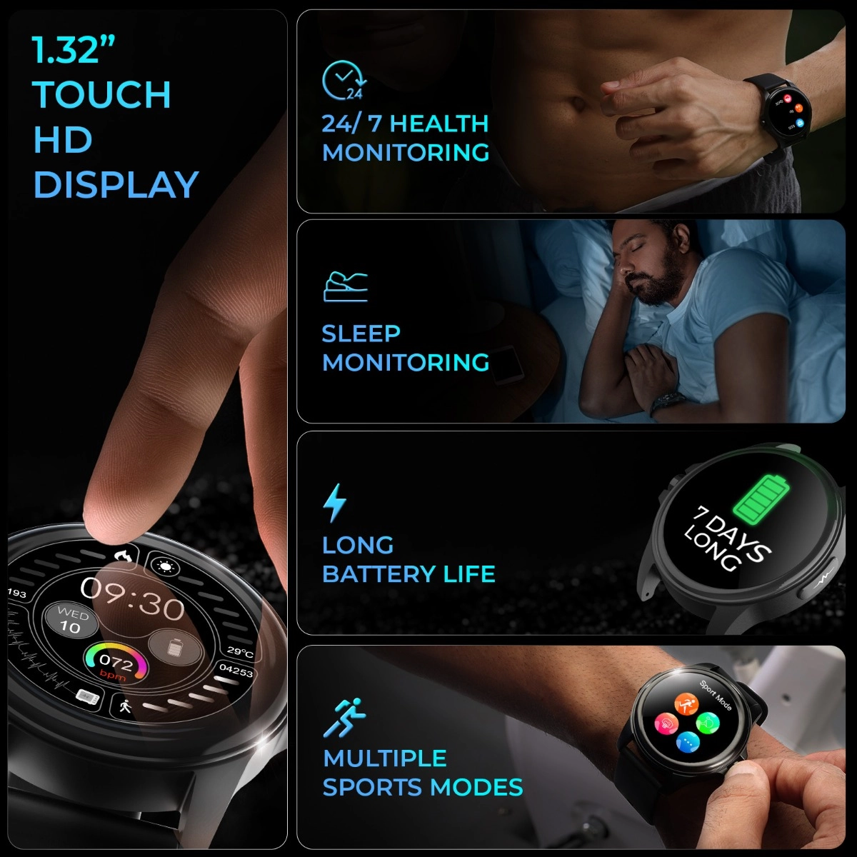 EXACT Smartwatch with Accurate ECG Measurement & Family Remote Health Monitoring valentine's day gift