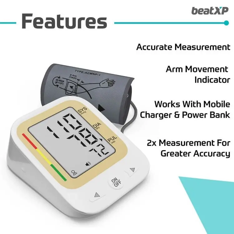 beatXP Fully Automatic Digital BP Machine | White, Features