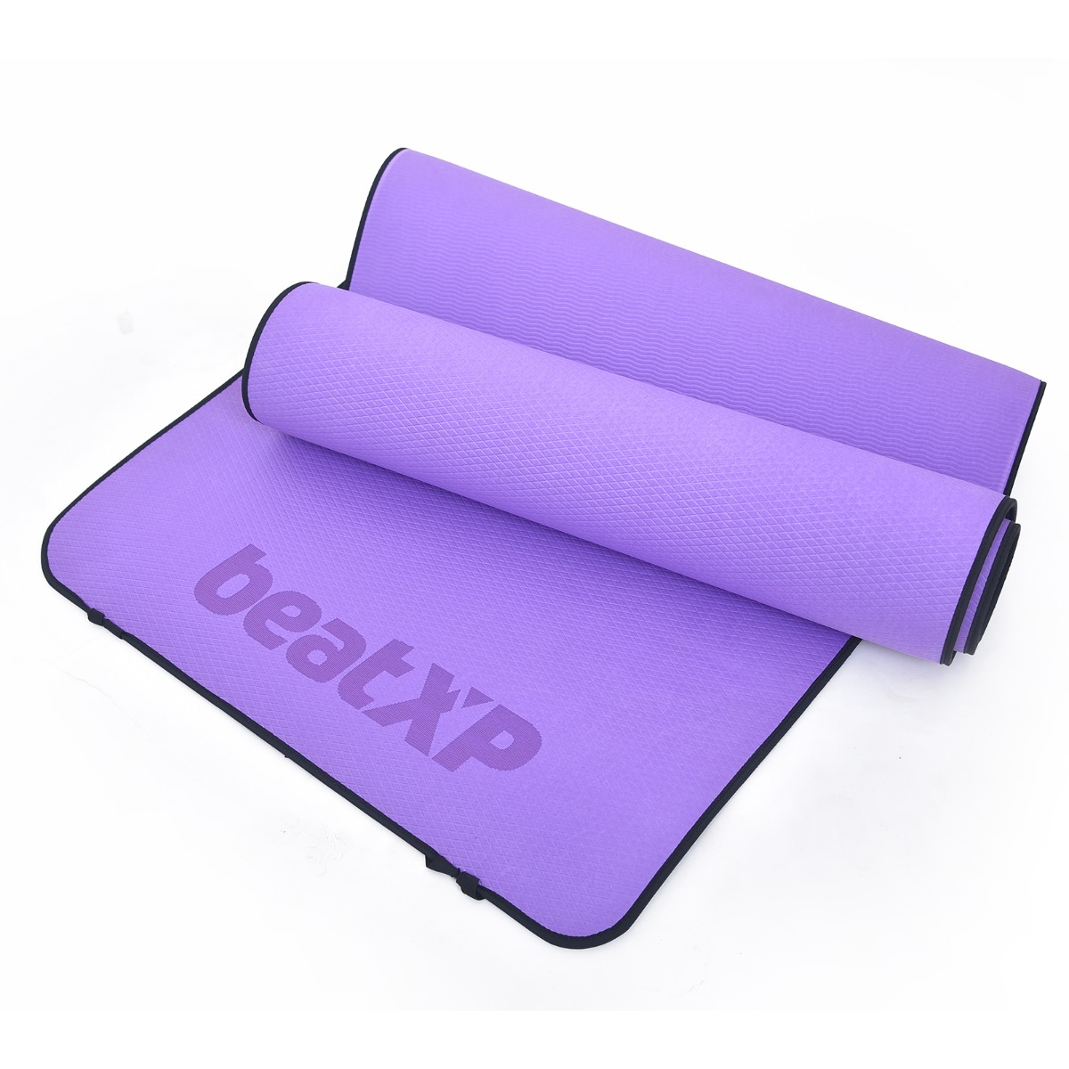 Yoga Mat With Border |  Purple