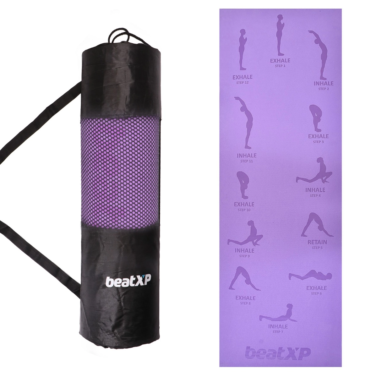 Buy Grip 24 Inches X 72 Inches, 6MM Thickness, Blue Color, On The Go  Series, Surya Namaskar Design Yoga Mats For Men & Women Online at Best  Prices in India - JioMart.