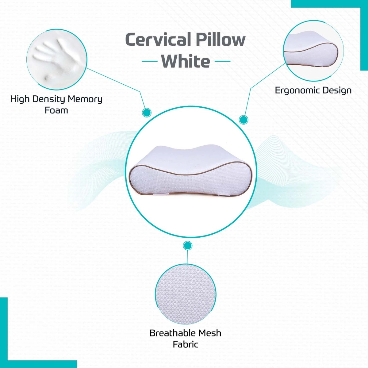 beatXP Cervical Pillow - White specifications