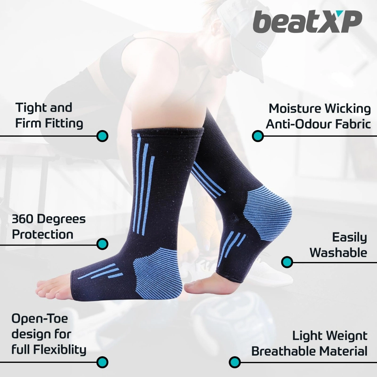 beatXP Ankle Support | Blue specifications 