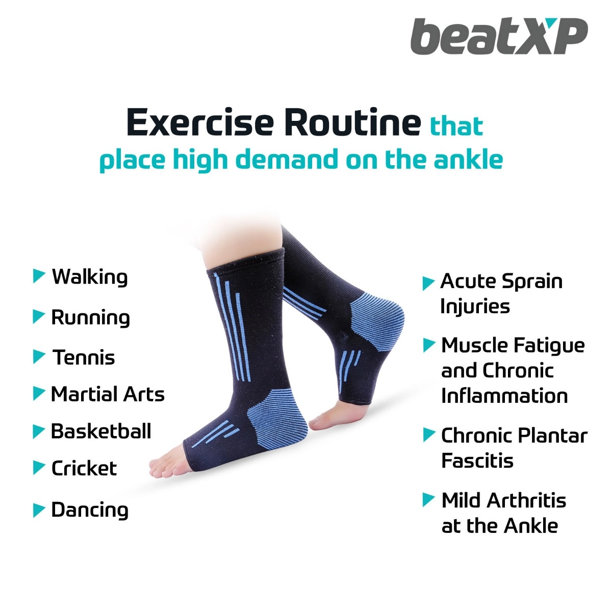 beatXP Ankle Support | Blue Specifications 