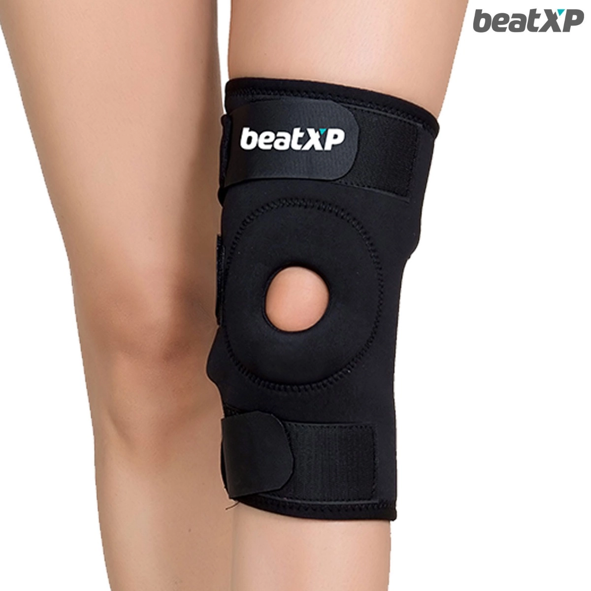 beatXP Knee Support Cap  | 1 Pair | Free Size | Black